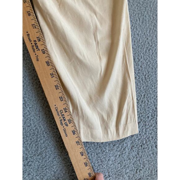 Rag & Bone Pants 6 Small Linen Stretch Straight Leg High Rise Beige Cream Beach - Picture 12 of 15